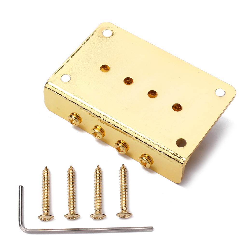 Cao Cấp 4 Bass Cầu cho Đàn Guitar Điện Đàn Ukulele Cầu Phụ Kiện