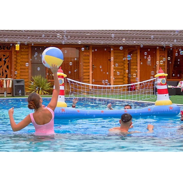 Cao cấp - Bộ Phao Bóng Chuyền Hồ Bơi Volleyball Water Game