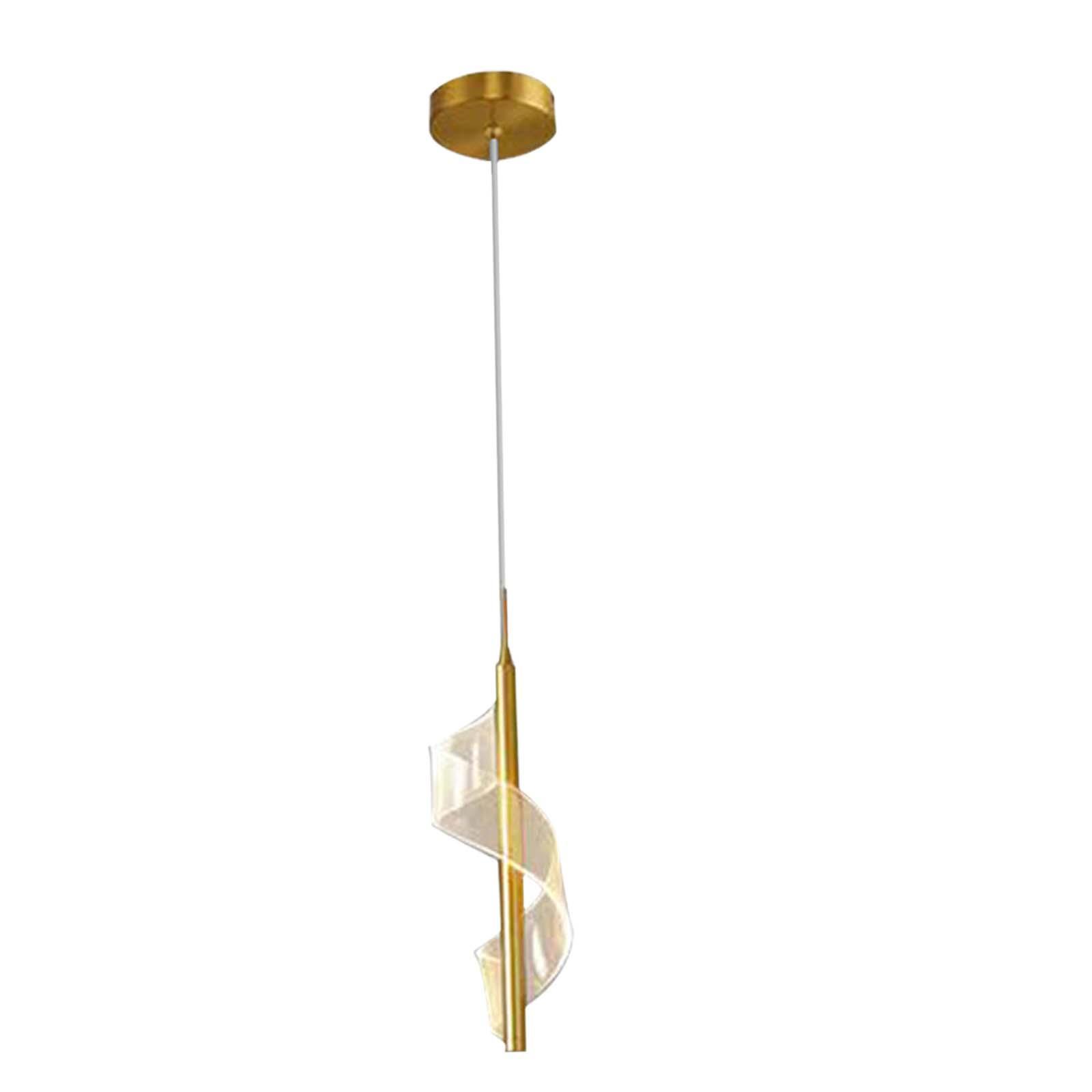 LED Pendant Lights Chandelier Foyer Living Room Spiral Ceiling Light Fixture