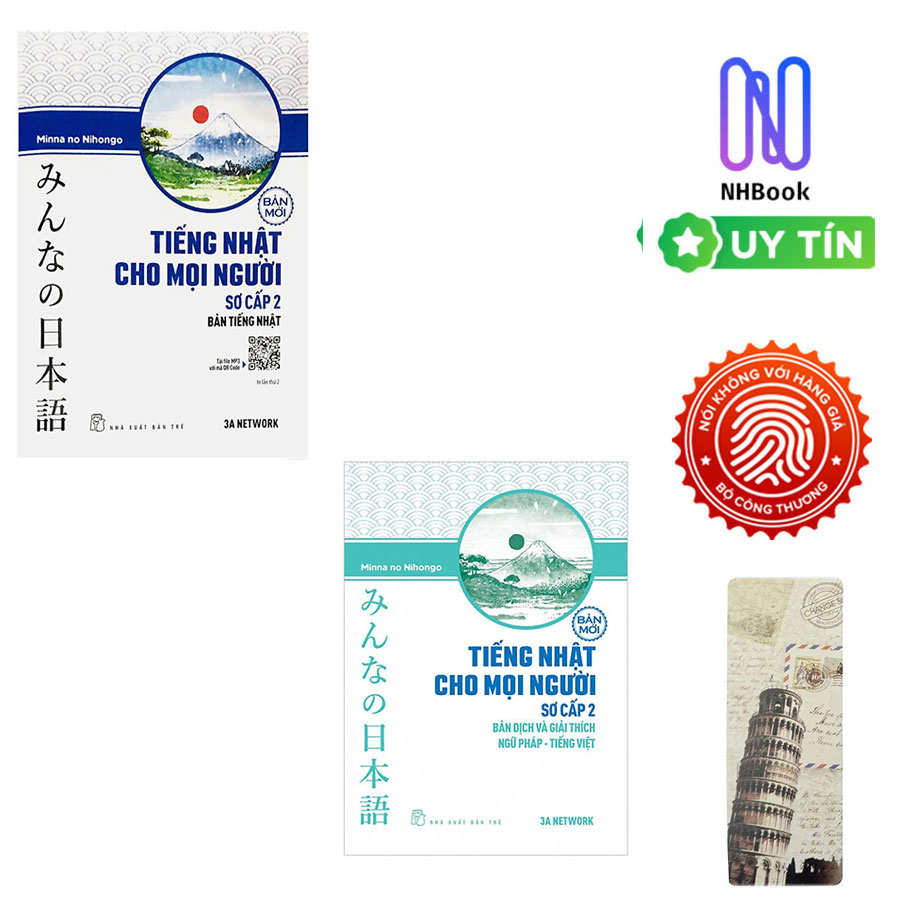 Combo Minna no Nihongo Bán Chạy: Giáo Trình Tiếng Nhật Cho Mọi Người Sơ Cấp 2 + Bản Dịch Và Giải Thích Ngữ Pháp - Tiếng Việt Sơ Cấp 2