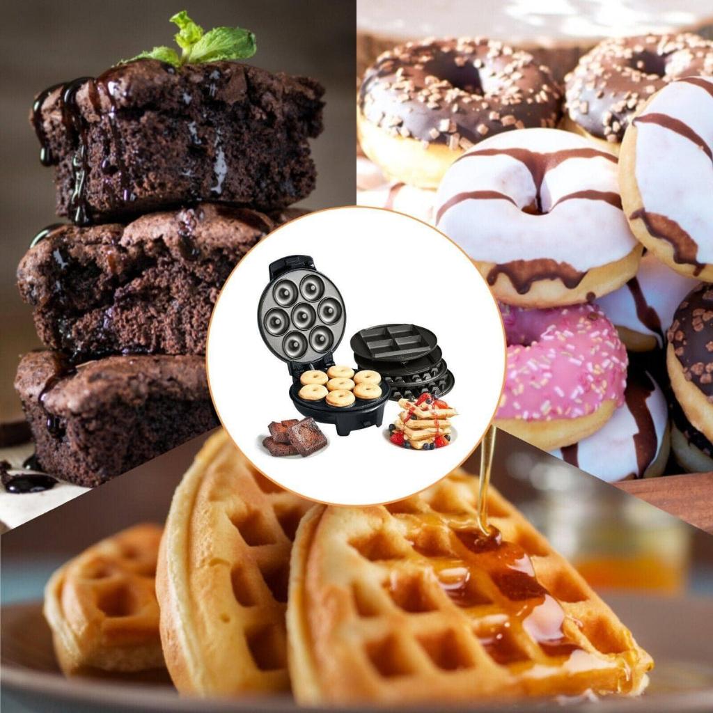 Máy Nướng Bánh Quế VONSHEF, Máy Làm Bánh Waffle, Brownie & Doughnut, Nhập Đức, BH 12 Tháng