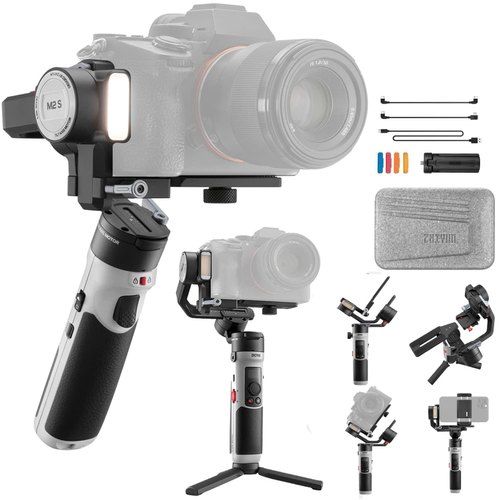 Gimbal Zhiyun Crane-M2 S Combo đa năng cho máy ảnh, điện thoại, action cam - Hàng Chính Hãng