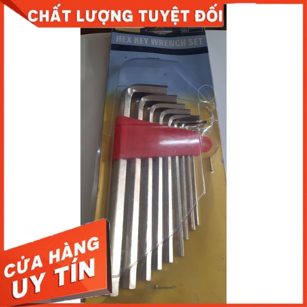 Bộ khẩu lục giác đa năng 10 cây mạ kẽm