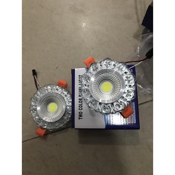 Âm trần viền màu cob 3w+3w