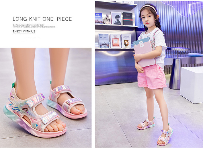 Giày Sandal quai hậu cho bé gái, thể thao siêu nhẹ, chống trơn trượt – GSD9067