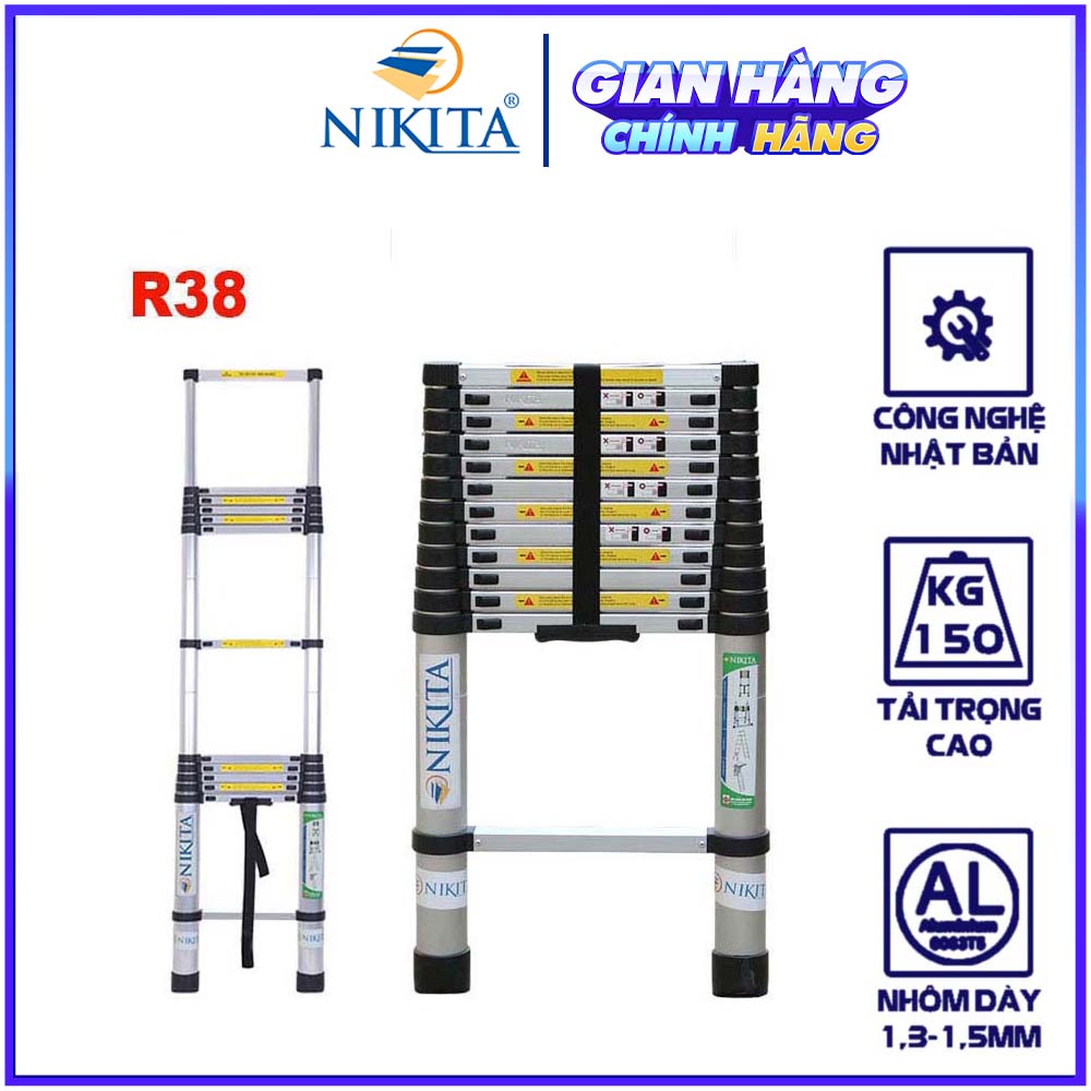Thang Nhôm Rút Đơn Nikita R38