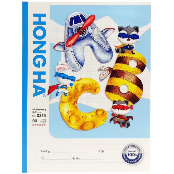 Tập Học Sinh Class ABC 5 Ô Ly Vuông 96 Trang 100gsm - Hồng Hà 0315 (Mẫu Sản Phẩm Giao Ngẫu Nhiên)