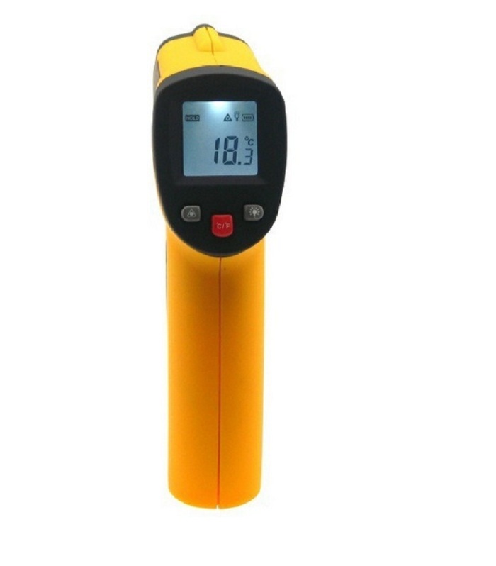 Thiết bị laser hồng ngoại đo nhiệt độ môi trường nhanh, độ nhạy cao thông minh GM550 - Tặng kèm pin