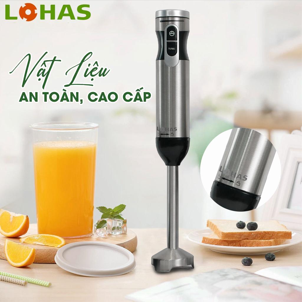 Máy xay thịt xay sinh tố đánh trứng cầm tay đa năng 5 in 1 HÀN QUỐC LOHAS LS-328