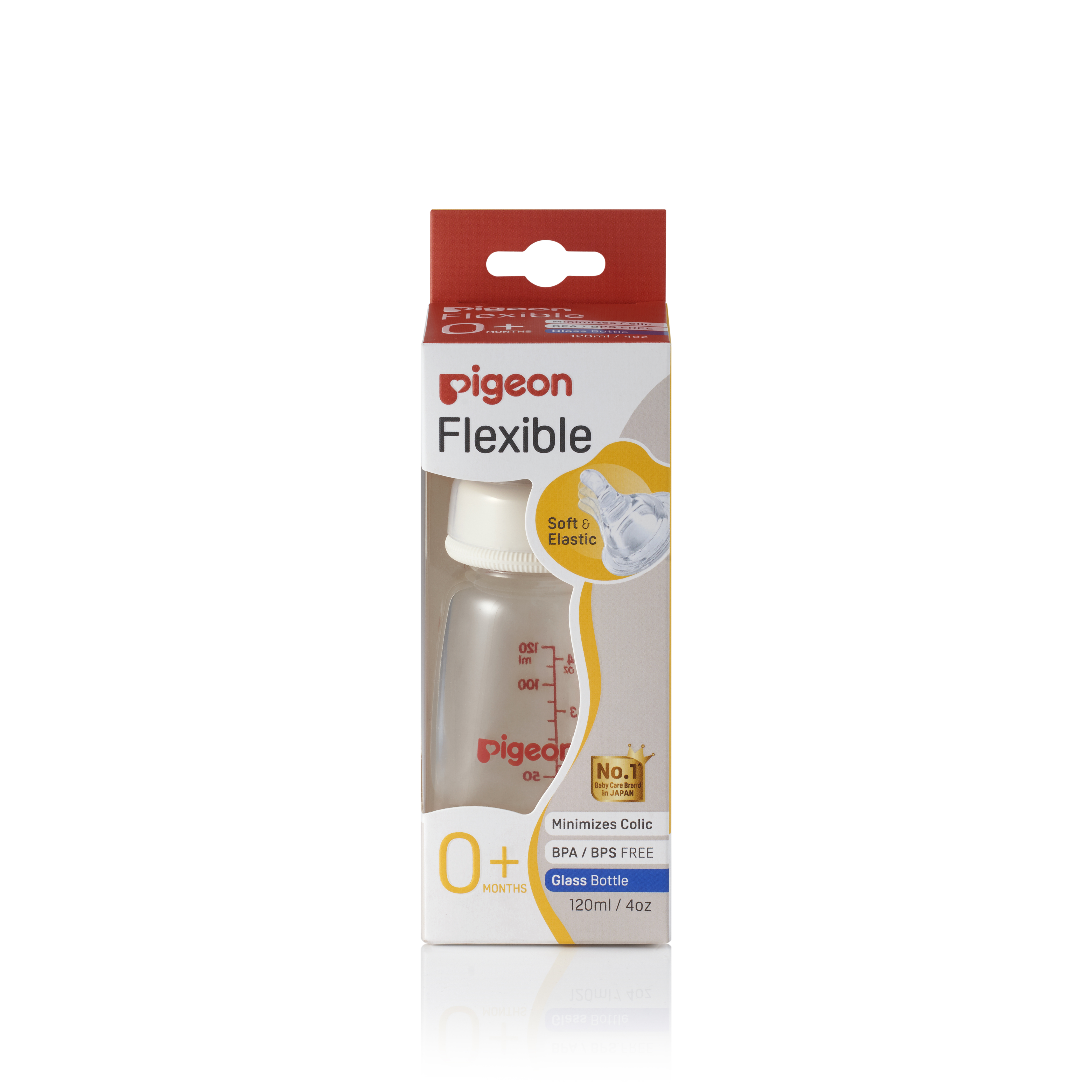 Bình sữa thủy tinh cổ hẹp Pigeon 120ml/240ml