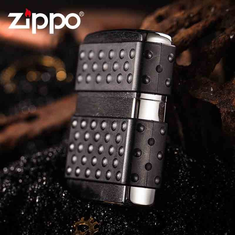 Bật Lửa Zippo Black Zip Guard Brushed Chrome 200ZP