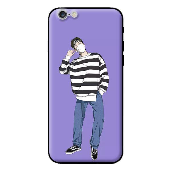 Ốp in cho iPhone 6s Boy Trắng Đen - Hàng chính hãng