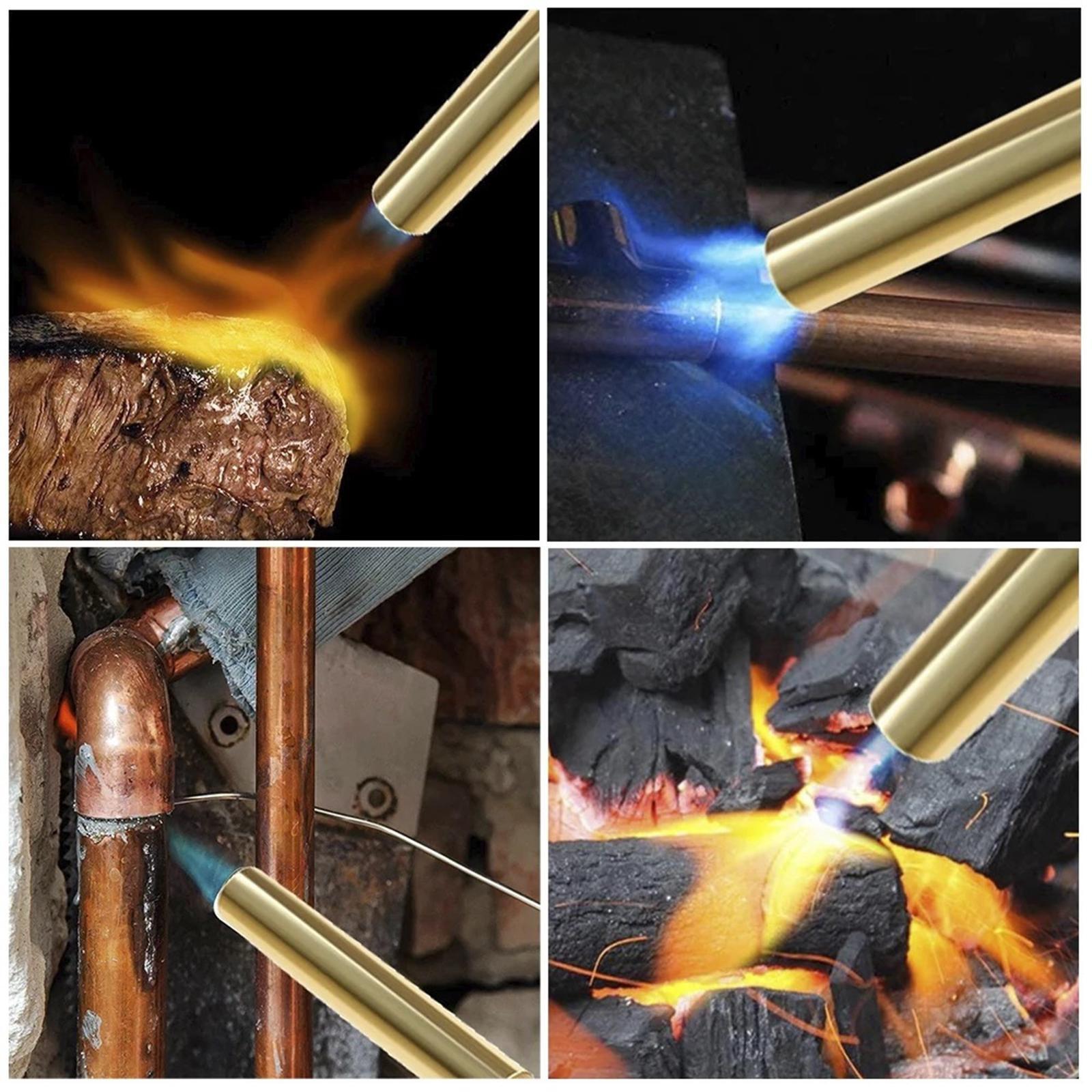 Burner Brazing W/ Fan Booster Backpacking Brass for Party Garden