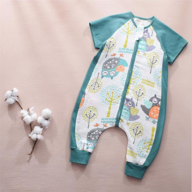 Tre Cotton Muslin Túi Ngủ Cho Bé Cách Nhau Chân Trẻ Em Ngủ Bao Mùa Hè Thoáng Khí Cho Bé Kids Túi Ngủ Đồ Ngủ Bộ Đồ Ngủ
