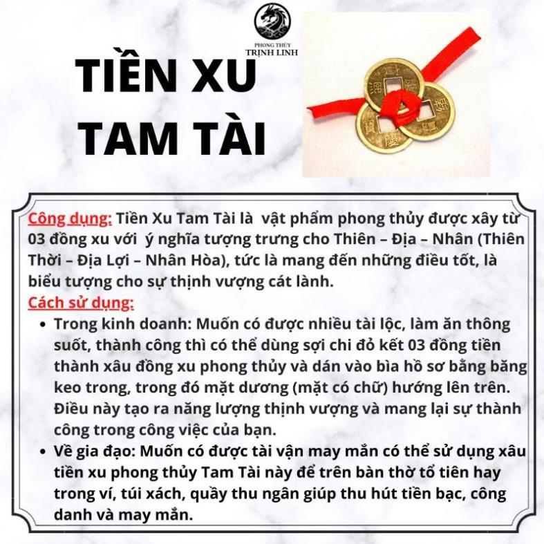COMBO ĐỒNG XU TAM TÀI PHONG THỦY