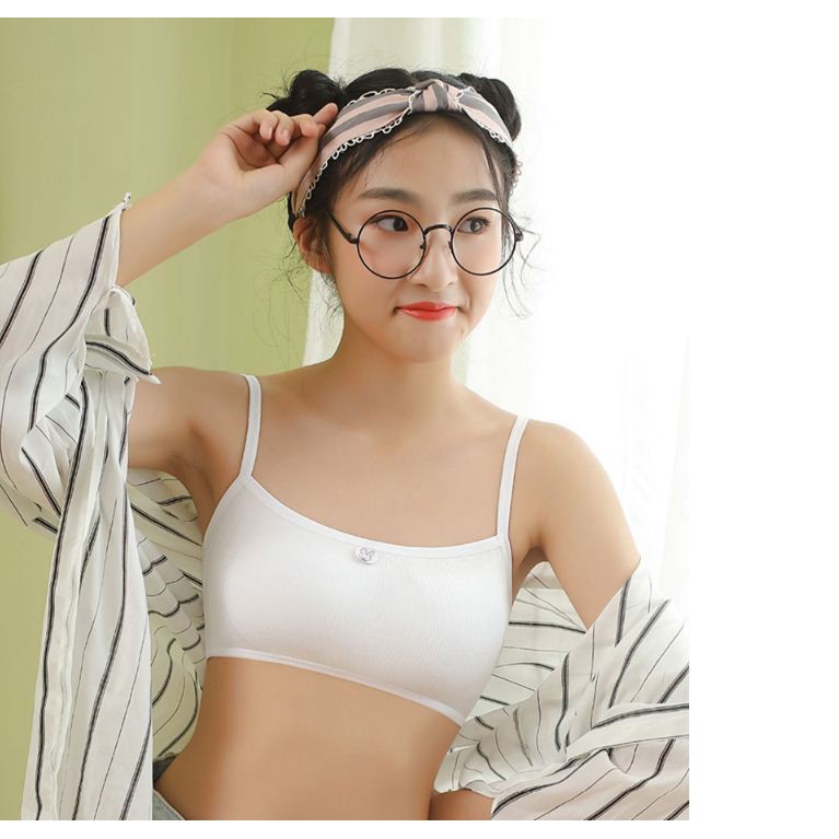 Áo Bra Học Sinh Chất Liệu Cotton Có Mút Áo Lót Thấm Mồ Hôi Mặc Kute