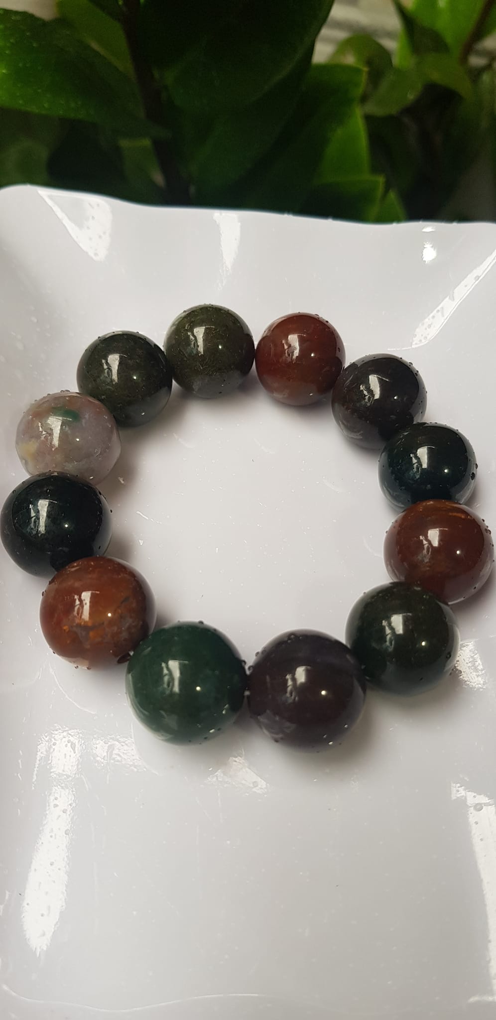 Vòng Nam Mới đá casidon size  lớn 18mm Vòng đa sắc màu sáng bóng đẹp đeo sang tay ạ Nam tất cả các mệnh đeo hợp ạ