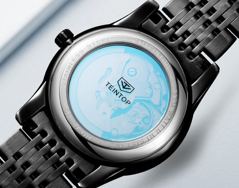 Đồng hồ nam chính hãng Teintop T7834-1 Fullbox, Kính sapphire ,chống xước,chống nước,mặt xanh dây kim loại đen ,thép không gỉ 316L, máy cơ (Automatic), Mới 100%,Bảo hành 12 tháng,thiết kế đơn giản,sang trọng và lịch lãm