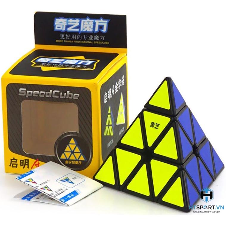 RuBik 3x3 Kim Tự Tháp, Rubik Viền Đen Tam Giác 3 Tầng, Thách Thức Độ Khó Cao Cấp ( Black )