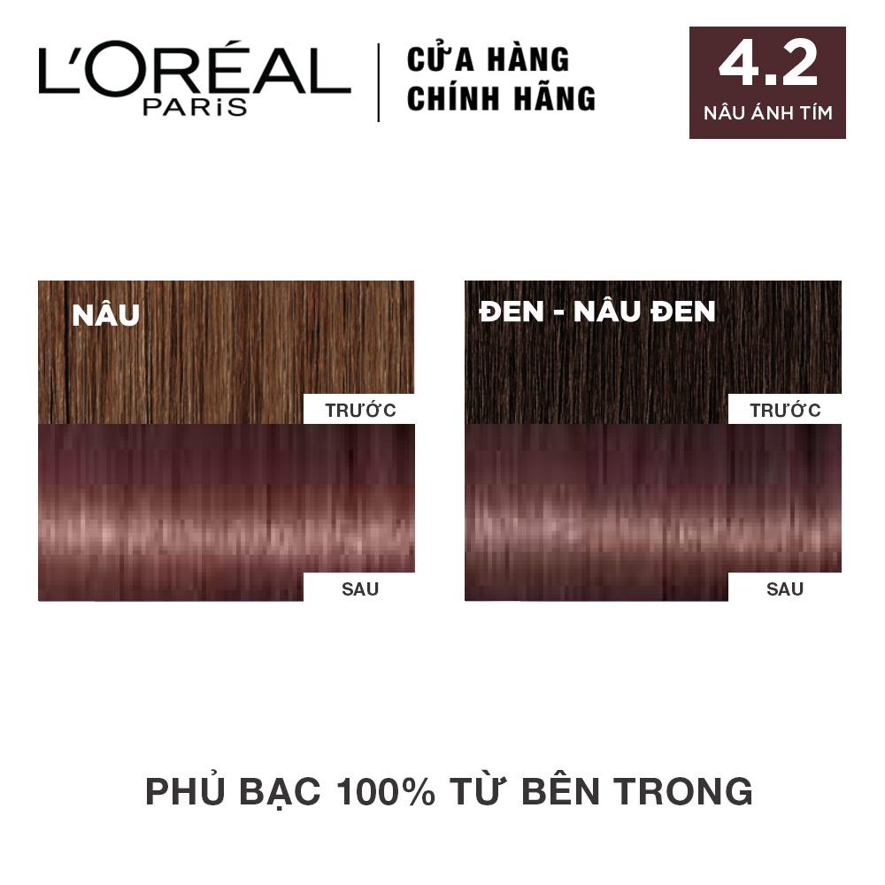 Kem Nhuộm Dưỡng Tóc Phủ Bạc L'oreal Excellence Cream 172ml - Màu 3 Nâu Đen Tự Nhiên