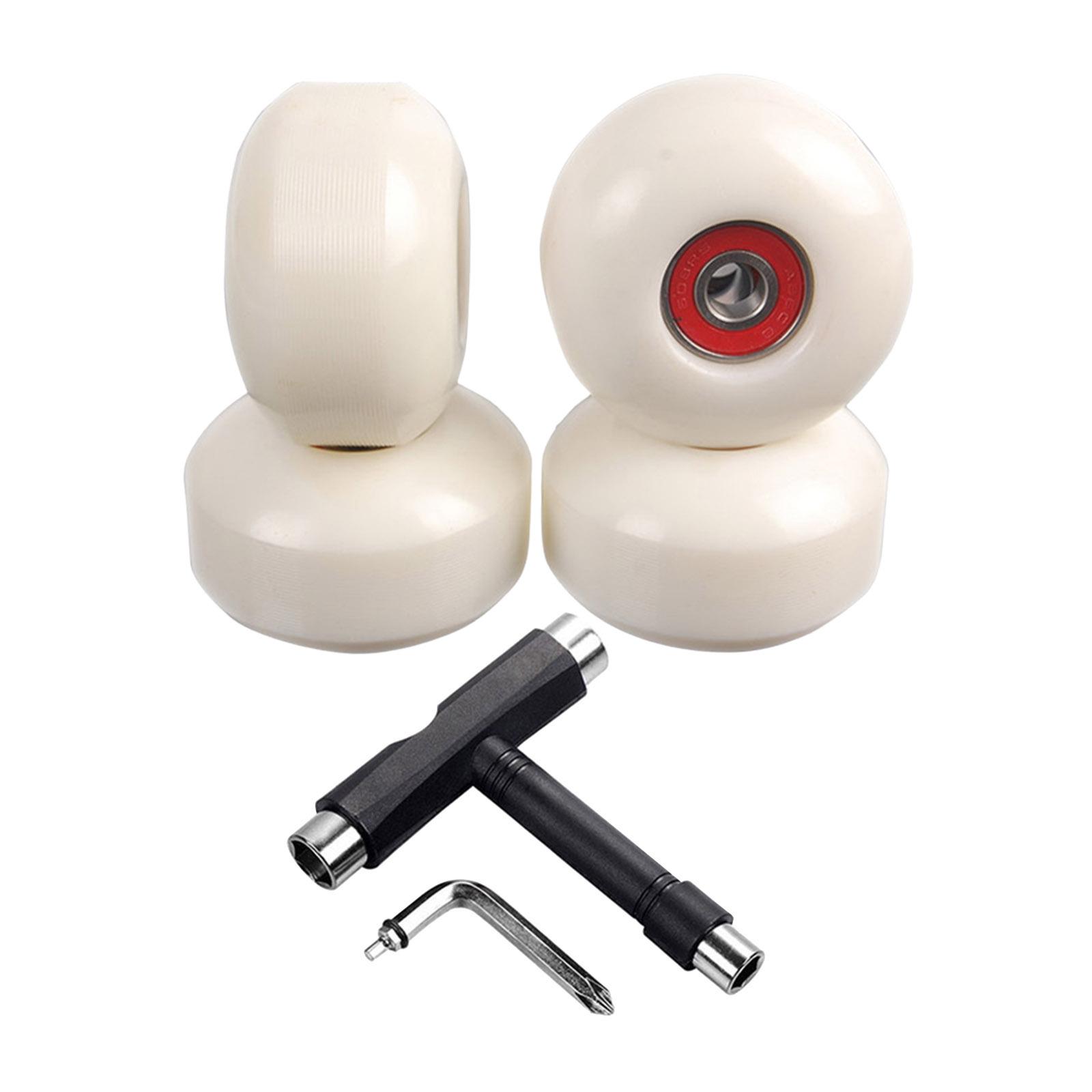 95A Skateboard Wheels Roller Smooth Longboard Inline Skates Roller ABEC 9 Bearings Street Skate Board T Type Tool Spanner Allen Key