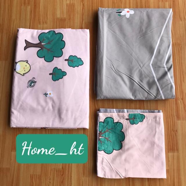 Bộ chăn ga Cotton Poly cô bé kính cận - mẫu mới phong cách Hàn Quốc