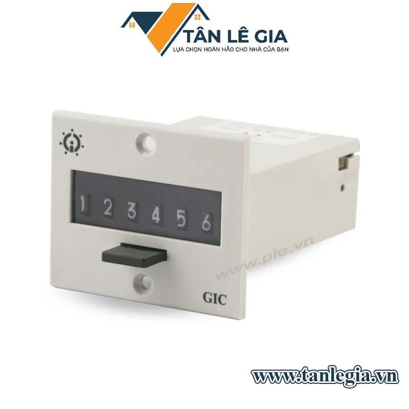 Bộ đếm xung hình chữ nhật, 2 lỗ, dòng CR-26 AC 230 V50/60 Hz Gic SA51B-385