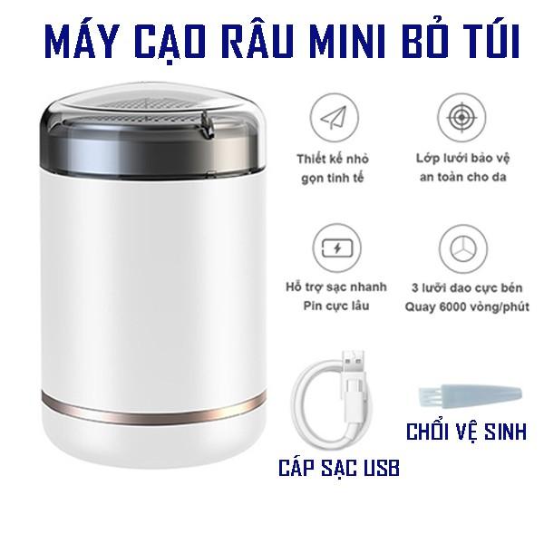 Máy Cạo Râu Mini Bỏ Túi SH-588 Máy Điện 3 Lưỡi Nhỏ Gọn An Toàn Không Lo Trầy Xước Công Nghệ Nhật Bản