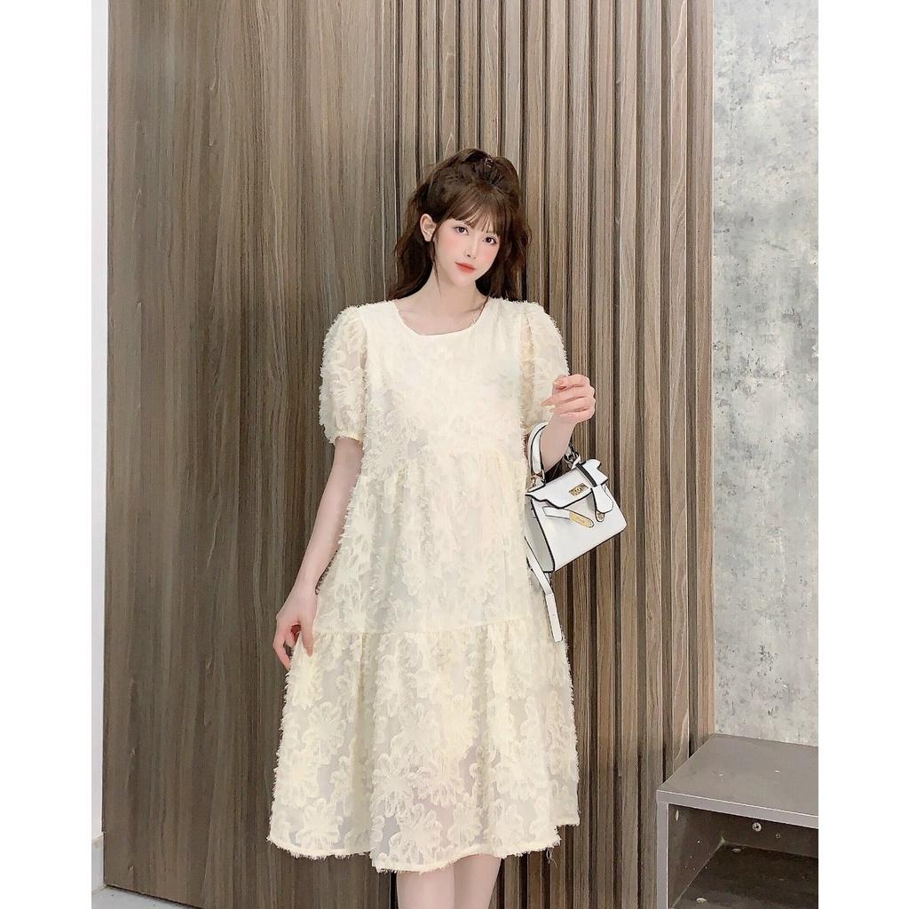 Váy bầu thời trang thiết kế xinh xắn-đầm bầu hè công sở freesize từ 45 đến 70kg