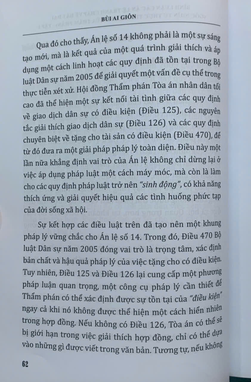 Bình luận các án lệ tranh chấp về đất đai – Góc nhìn từ thực tiễn xét xử của Thẩm phán (tập 1 và 2)