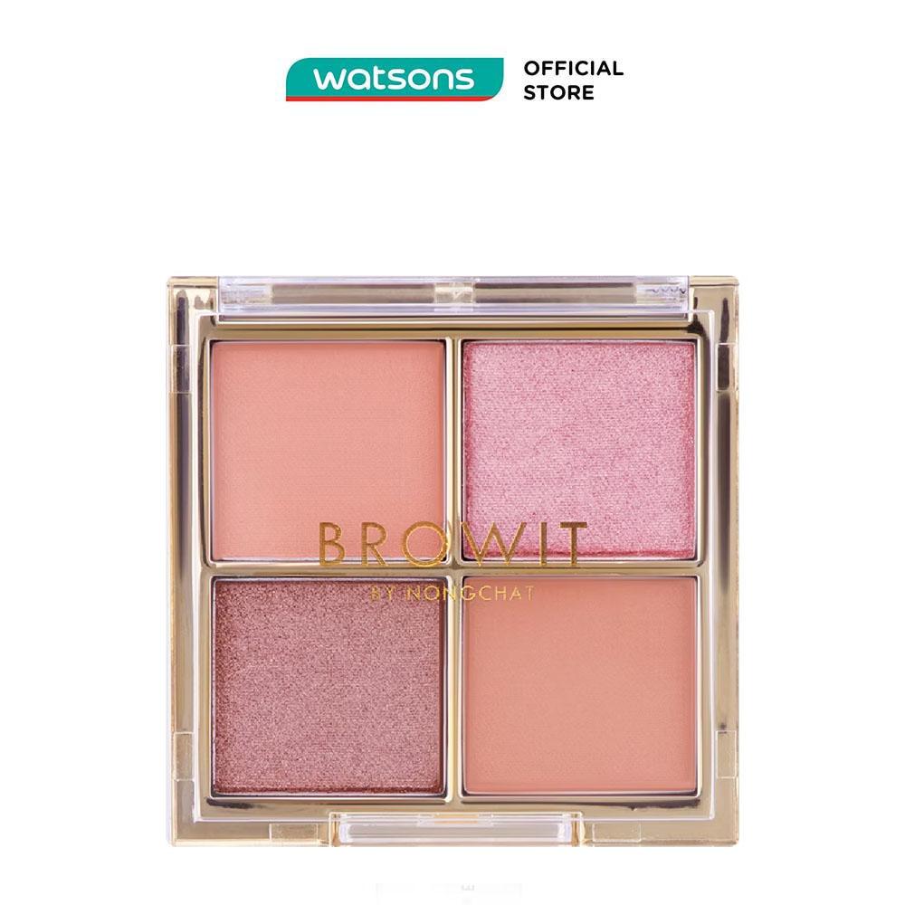 Bảng Phấn Mắt Browit Mocha Caramel Eyeshadow Palette 1g x 4màu