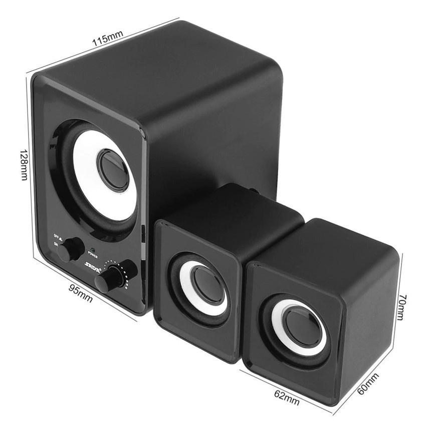 Bộ 3 Loa Vi Tính PC Cao Cấp 2.1 - Loa vi tính Âm Bass Echo Hay - Nhỏ Gọn-Bass Cực Mạnh-BH 6 THÁNG-Giao hàng nhanh