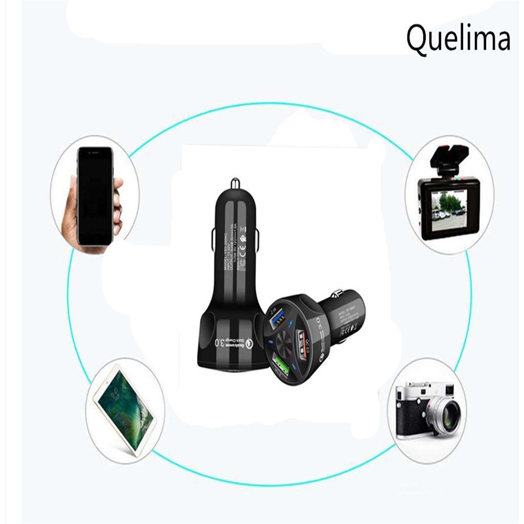 Quick Fast Car Charger QC3.0 USB 3 Ports Car Charger Fast Charging Universal