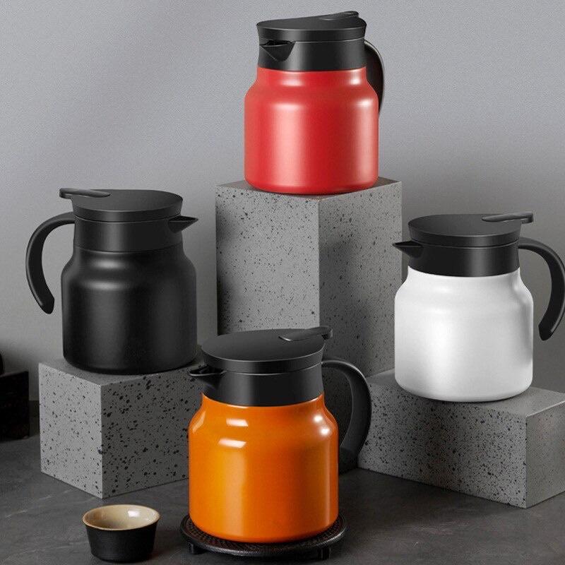 Bình Pha Trà Giữ Nhiệt 800ml /1000ml, Ấm Pha Trà Inox Có Lõi Lọc Cao Cấp Sang Trọng