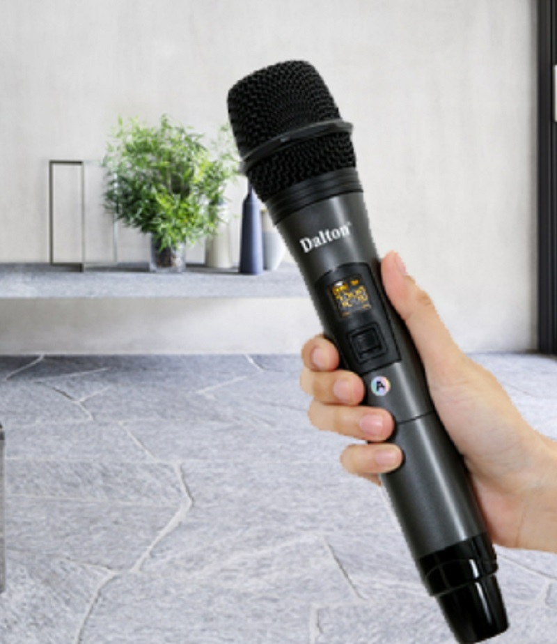 Micro karaoke không dây Dalton,  micro chống hú loa kéo karaoke TX-500 thân kim loại cao cấp, mic không dây UHF kết nối Bluetooth. [ HÀNG CHÍNH HÃNG ]