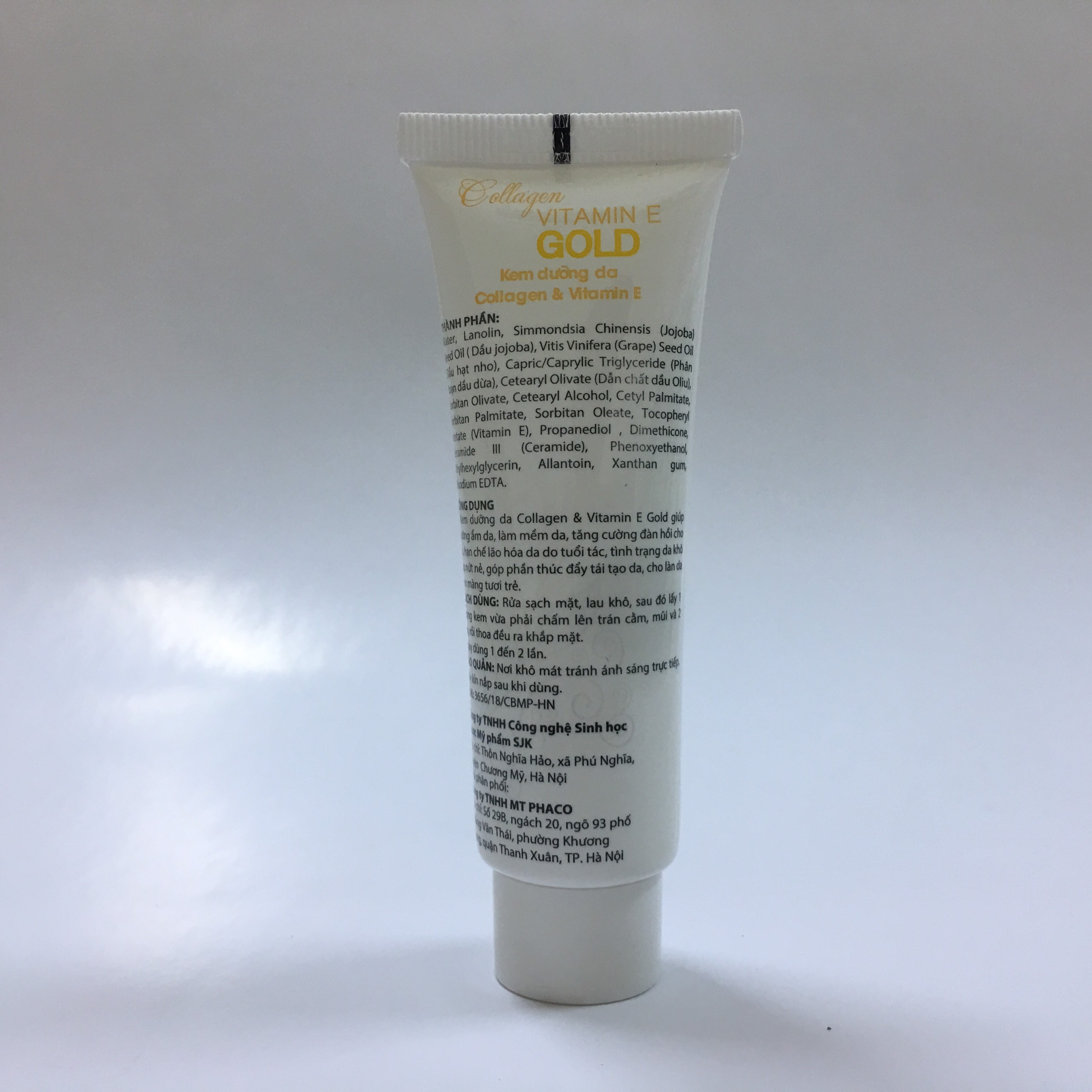 Collagen và Vitamin E Gold Bôi Dưỡng Da Ngăn Ngừa Lão Hóa Và Nếp Nhăn, hàng chính hãng, tặng kèm bọt biển rửa mặt