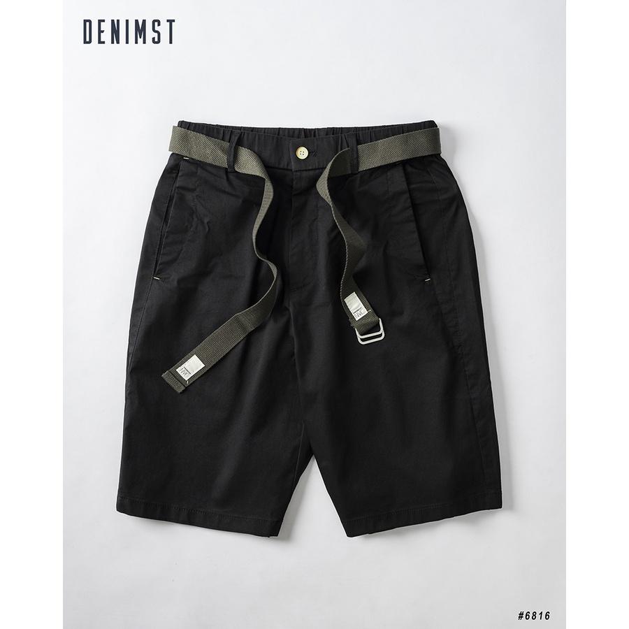 Quần Short Nam Cao Cấp DENIMST 6816 Chất Liệu Kaki, Dáng Suông