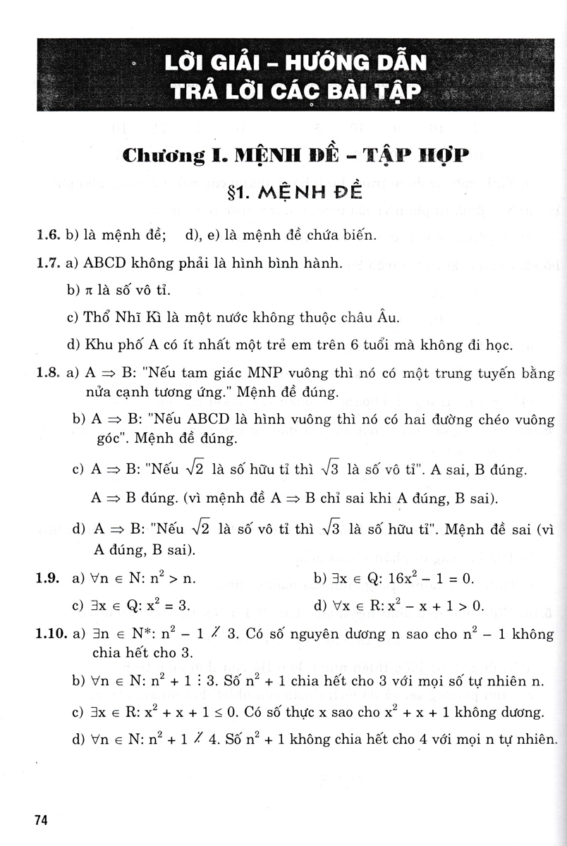 Bài Tập Toán 10 - Tập 1: Cơ Bản Và Nâng Cao - HA