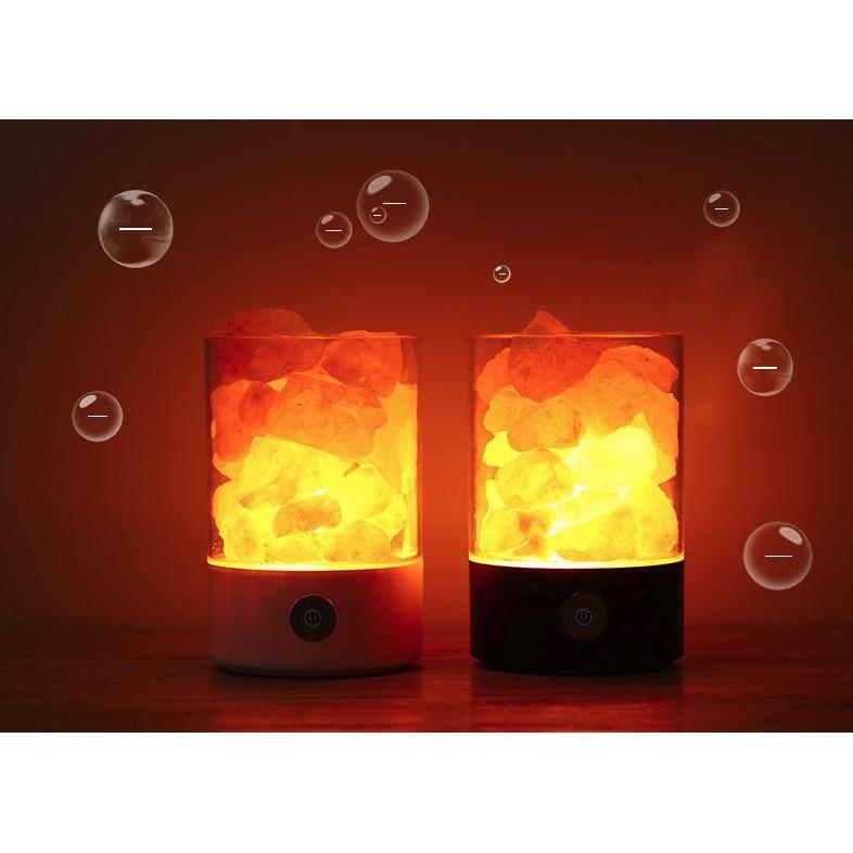 Đá muối Himalaya kiêm đèn ngủ, tạo ion âm lọc khí đồng thời bảo vệ sức khỏe của bạn - Gia dụng SG