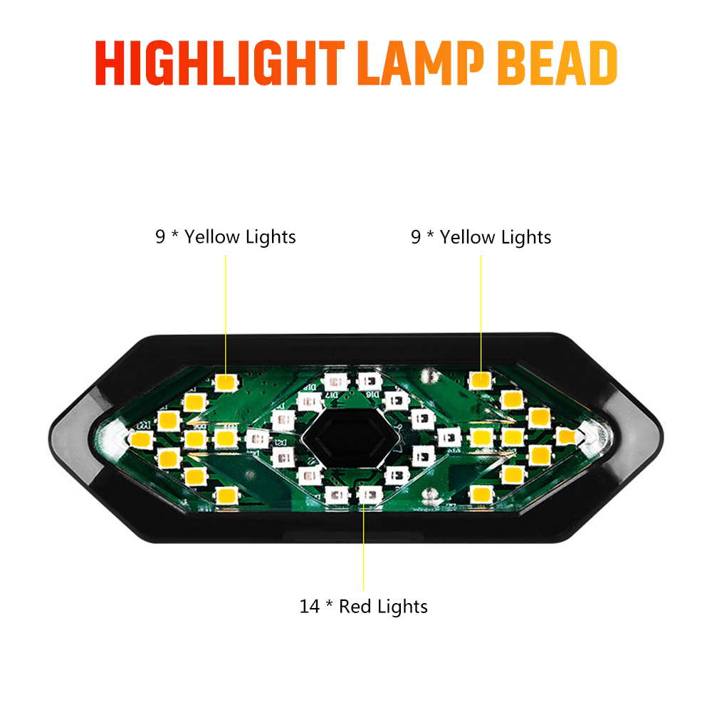 Đèn LED Cảnh Báo Sau Xe Đạp Có Thể Sạc Lại