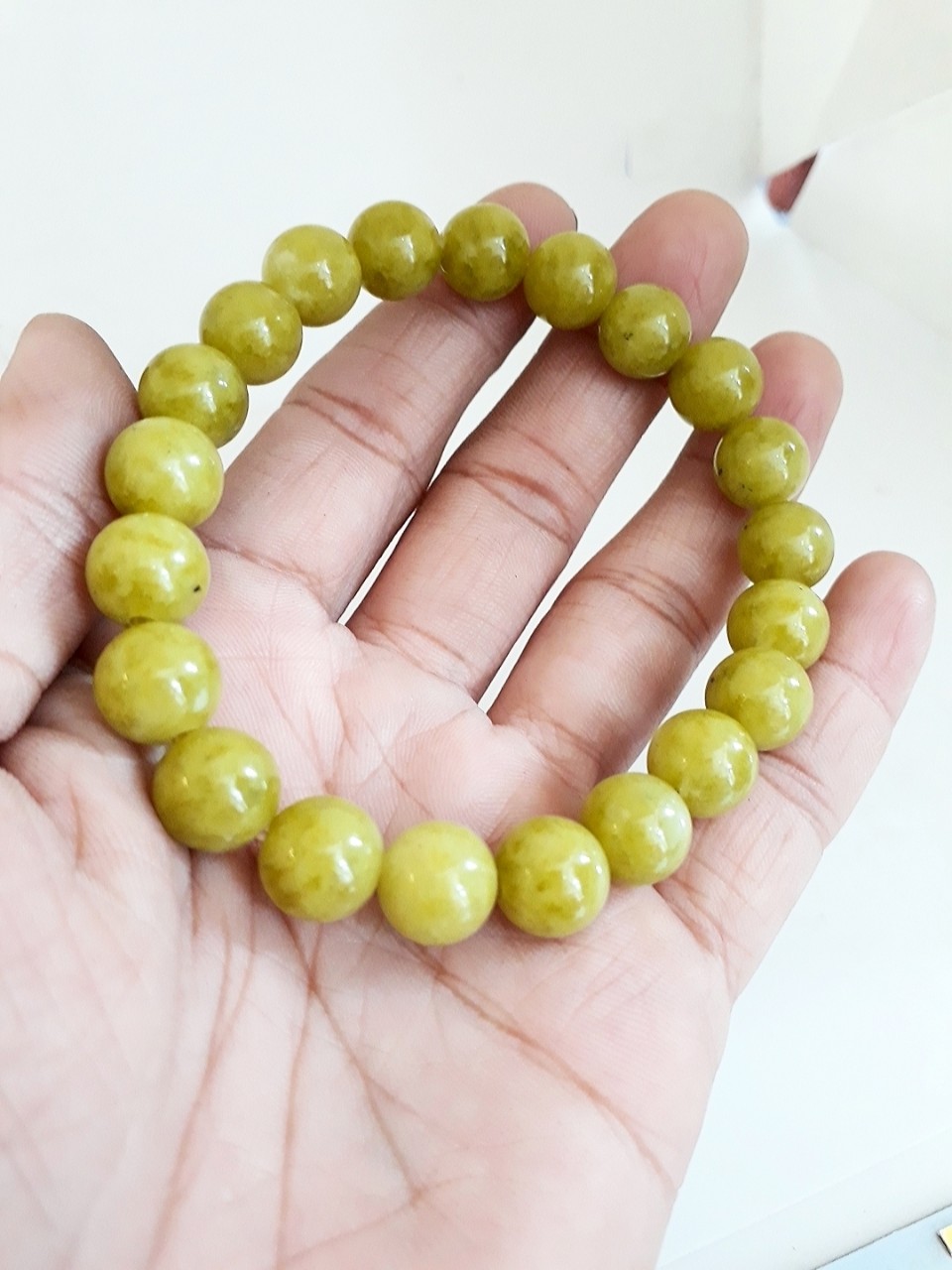Vòng đá ngọc xanh lá 8 ly