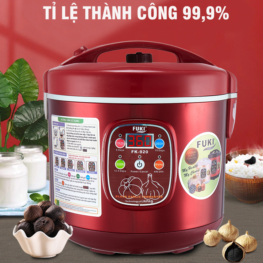 Máy làm tỏi đen FUKI FK-920 loại 8L (đỏ mận) - Hàng Chính Hãng