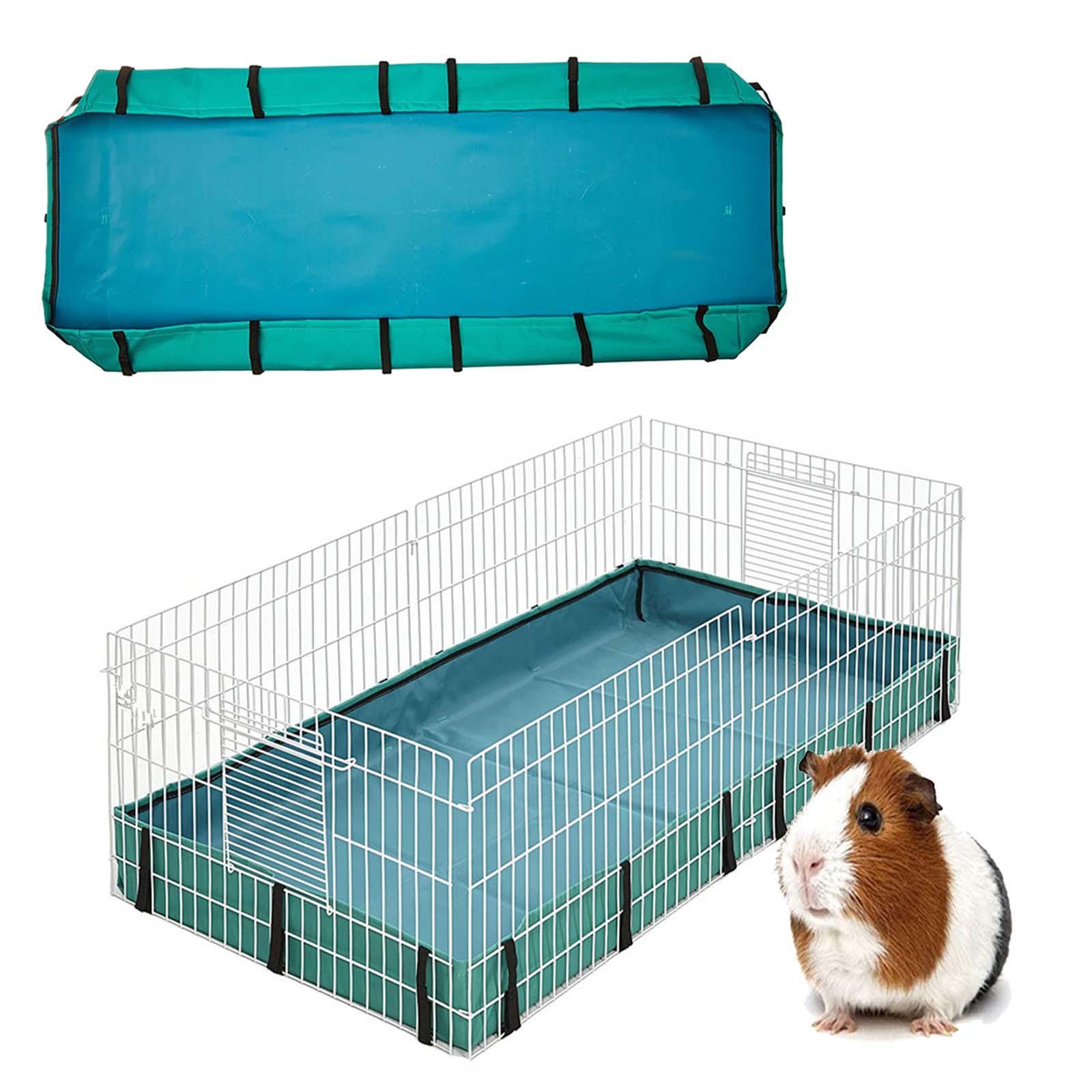 Guinea Pig Cage Tarp Bottom Guinea Pig Cage Liners Cage Cushion Washable for Grids Habitat for Hamsters Bunny Chinchillas Small Pets Ferrets