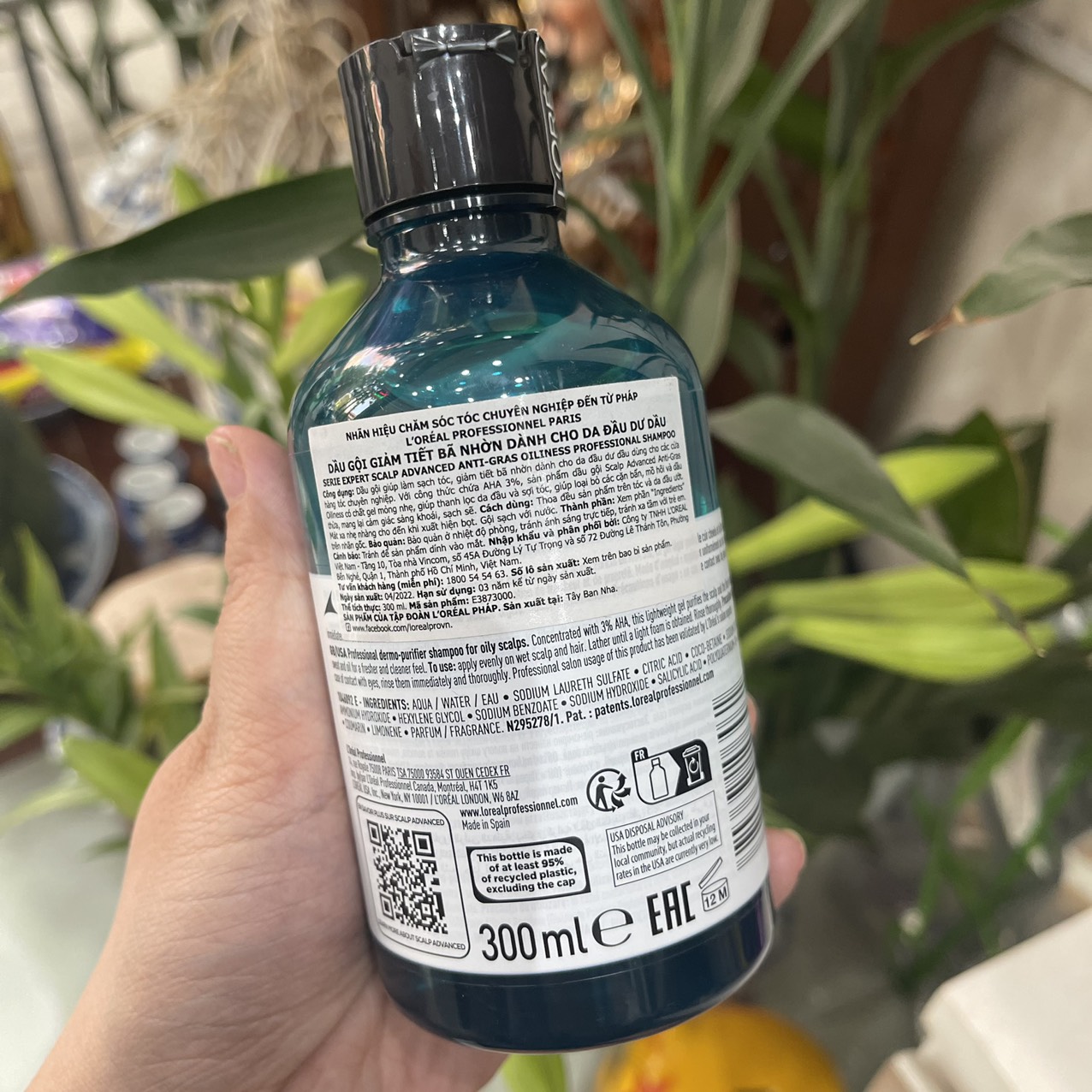 Dầu gội cho tóc dầu L'oreal Serie Expert Citramine Pure Resource Oil Controlling Purifying shampoo