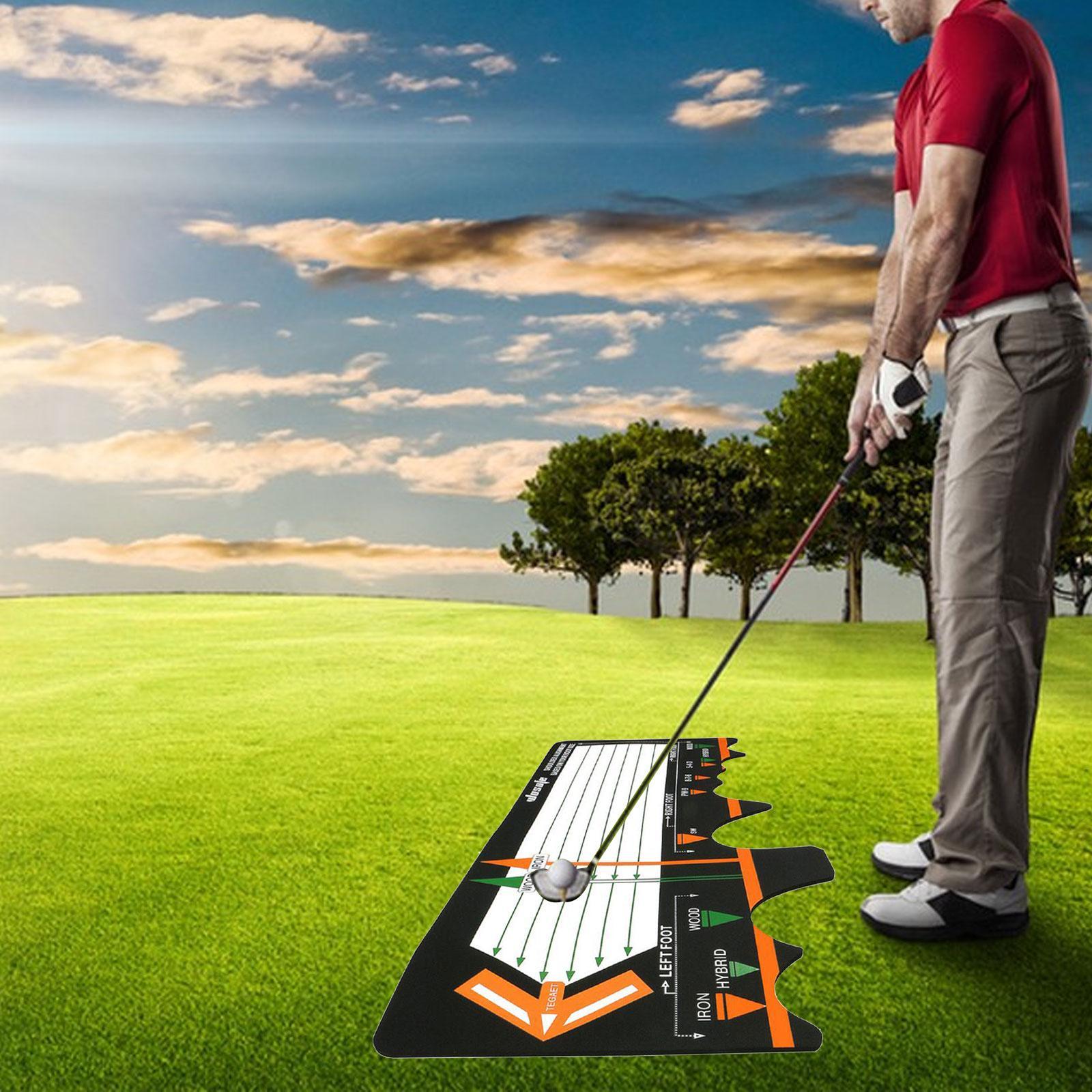 Golf Practice Swing Mat, Golf Swing Practice for Swing Detection Batting, Golf Pad for Driving Range Golf Accessories