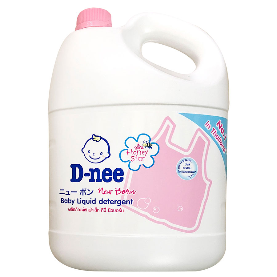 Dung Dịch Giặt Quần Áo Cho Bé D-Nee - Chai 3000ml (Hồng)