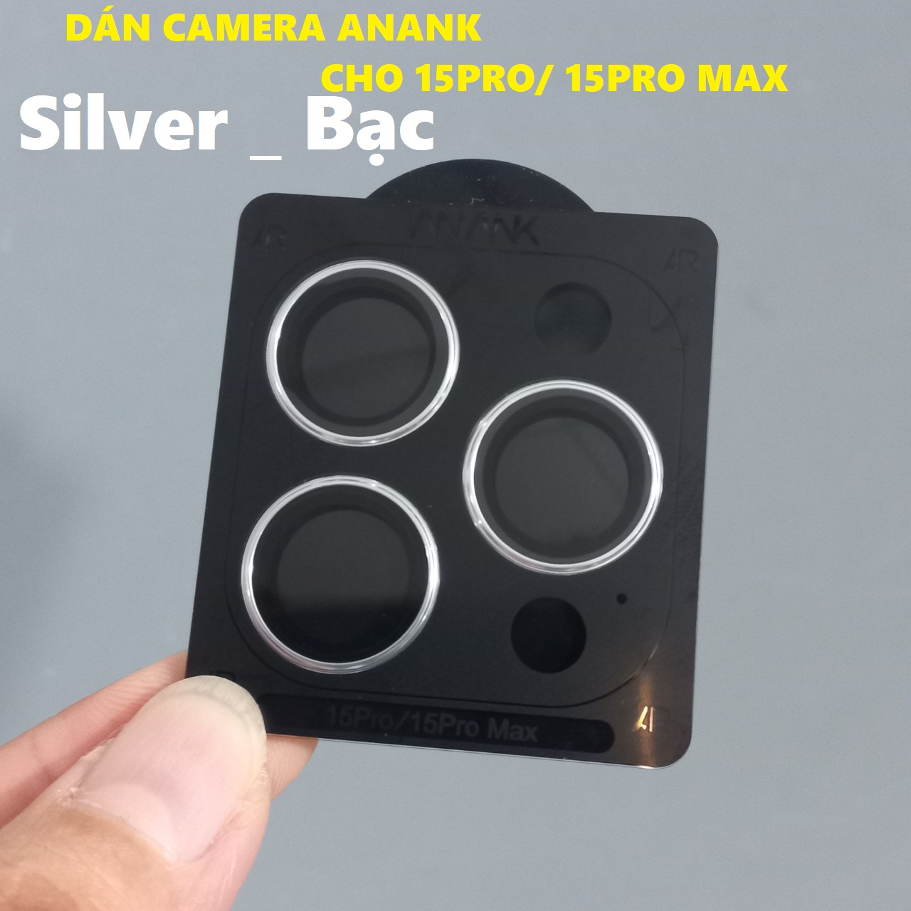 Mắt dán bảo vệ camera cao cấp ANANK AR cho iP 15 pro / 15Pro Max _ hàng chính hãng