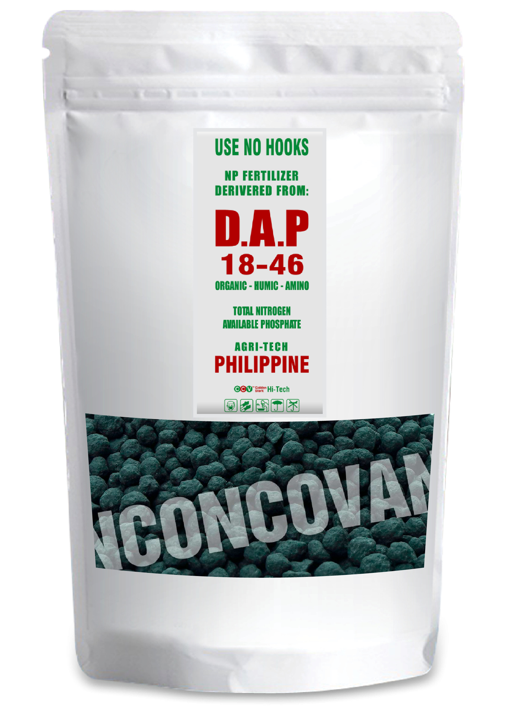 Phân bón nhập khẩu : DAP organic-humic-amino 18-46 philippine