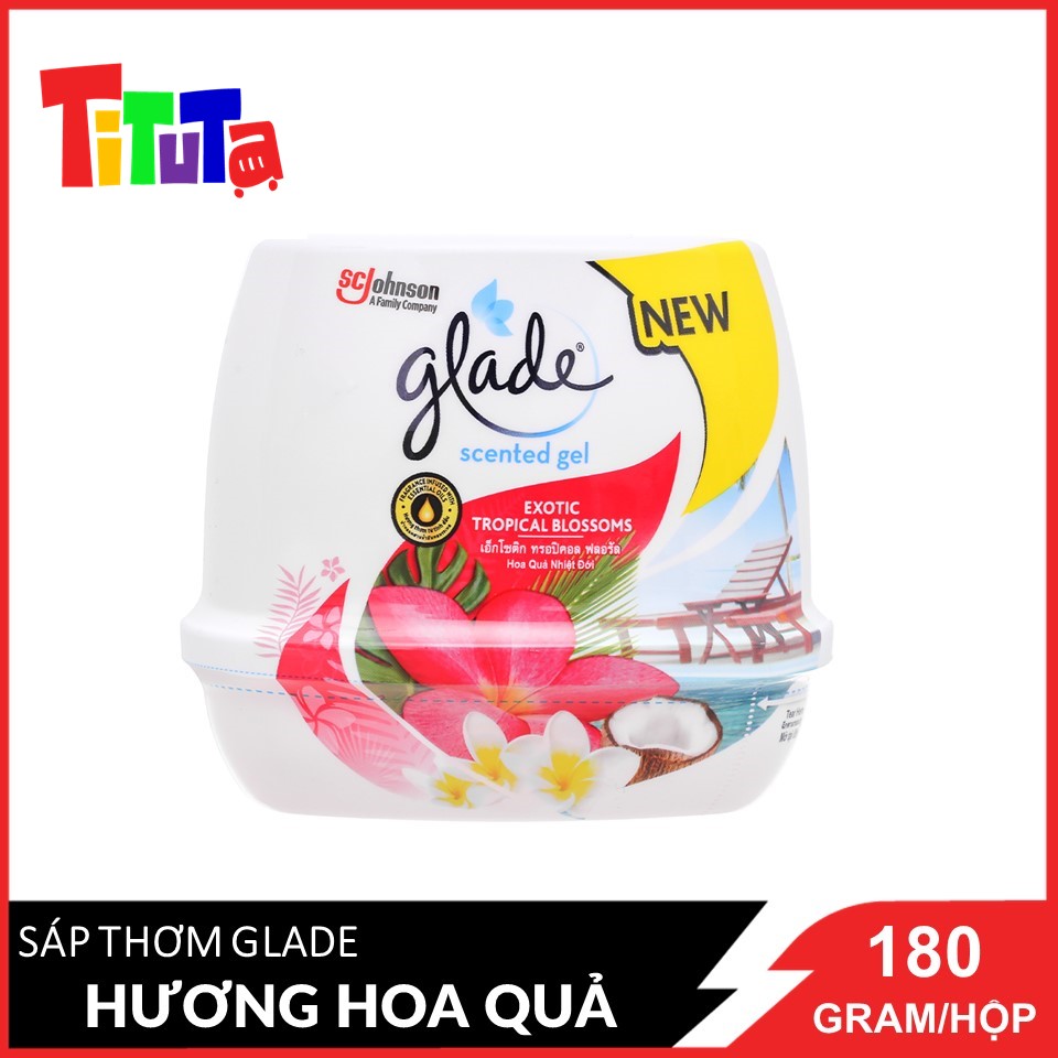 Sáp Thơm Glade Hương Hoa Quả Nhiệt Đới 180g