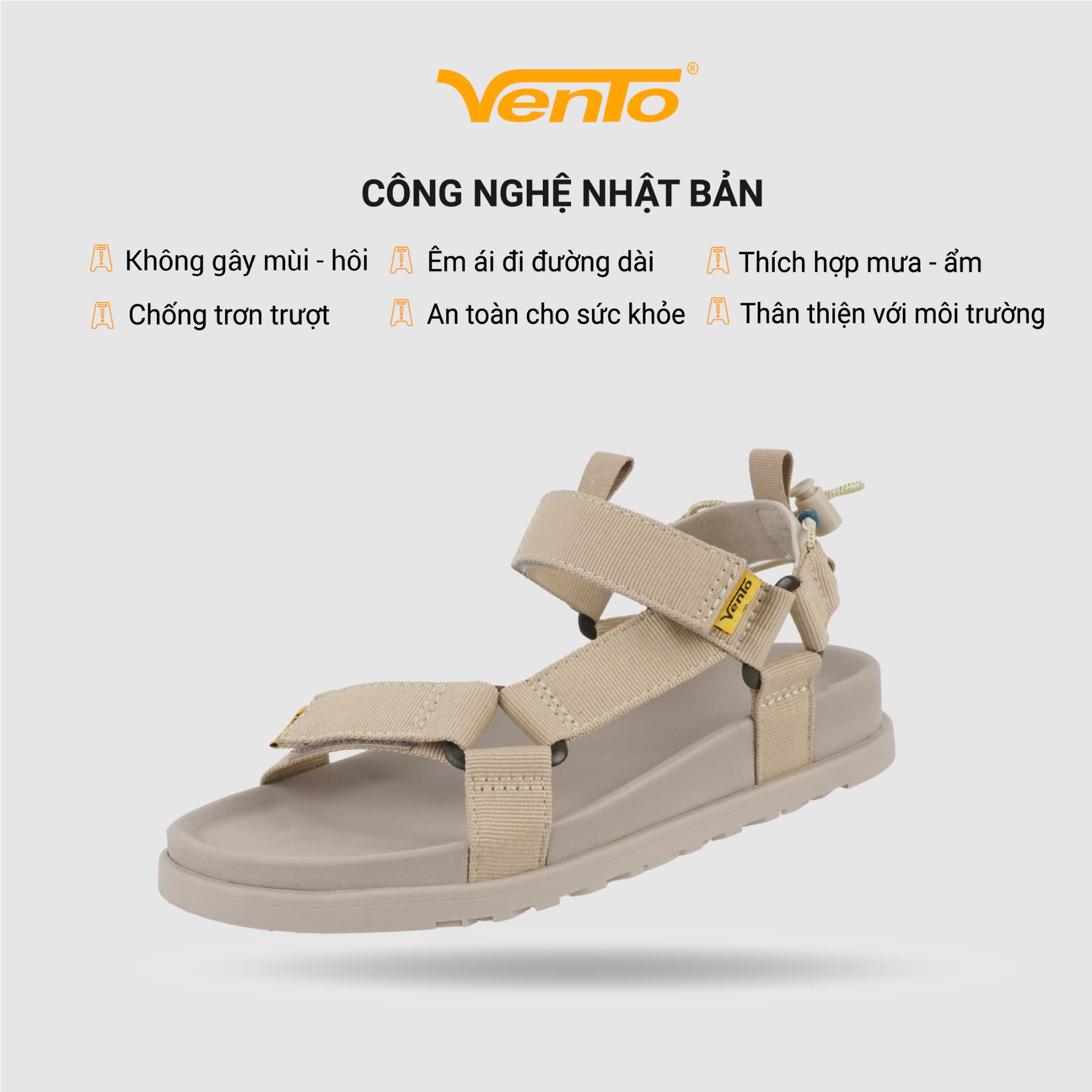 Giày Sandal Nam/Nữ Vento ROVER quai chéo dạo phố đi chơi du lịch SD12012